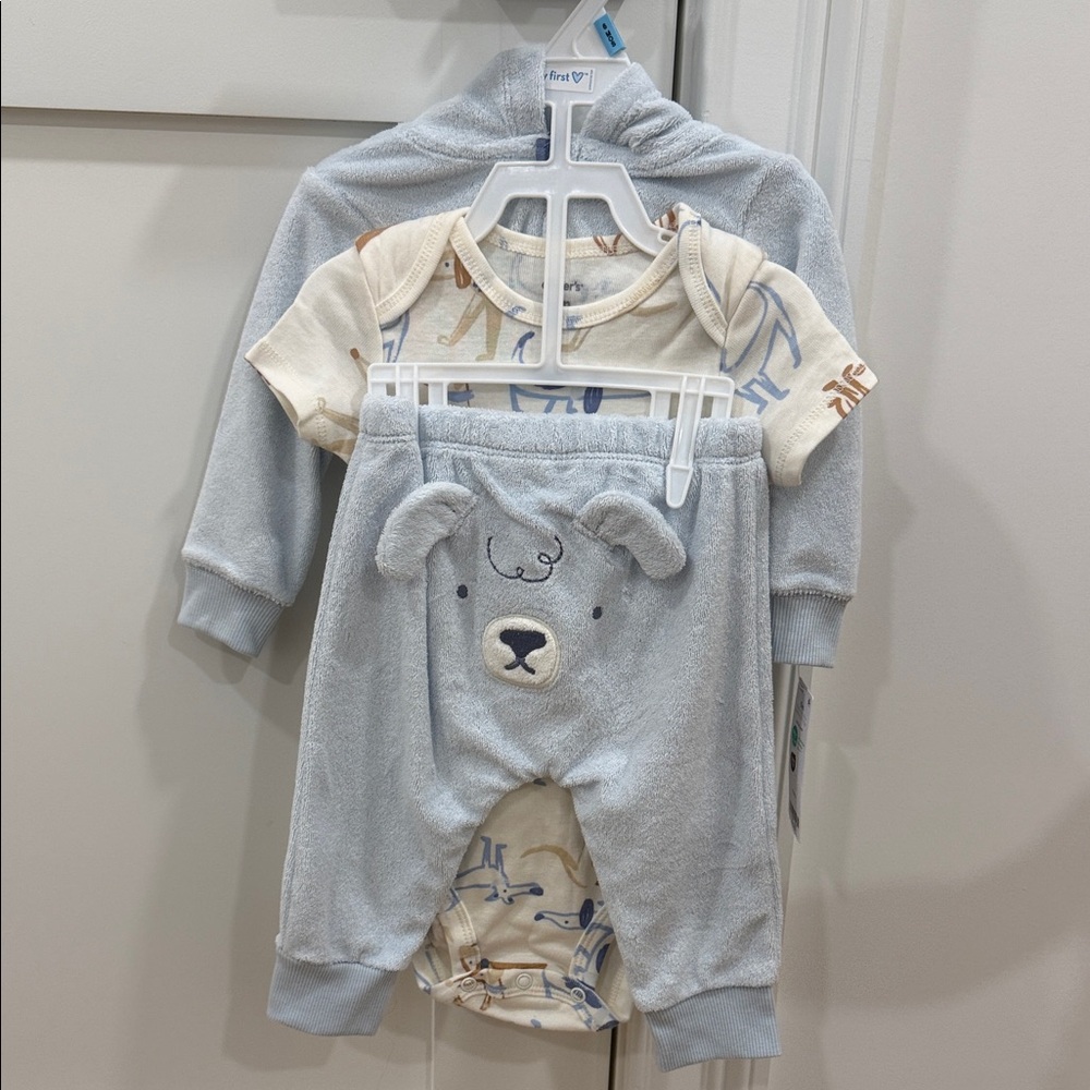 Carter's Blue and Cream Kids Matching Set